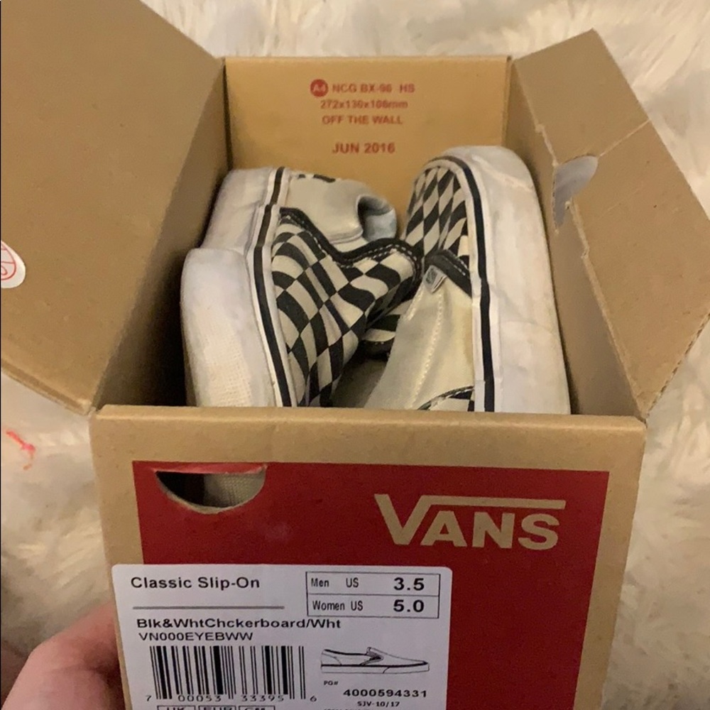checkered vans